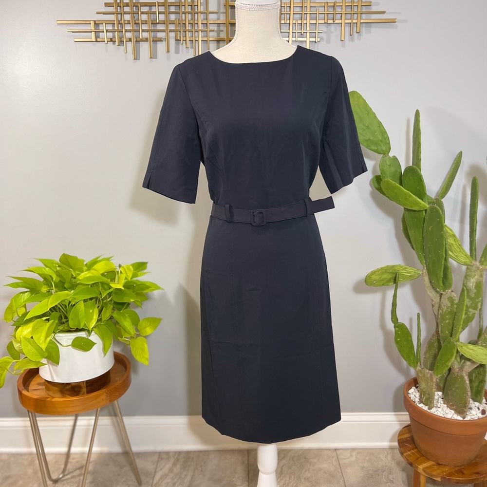 NWT ICO 3/4 sleeve navy dress M